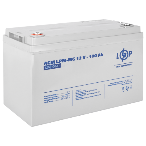 Акумулятор мультигелевий LPM-MG 12V - 100 Ah