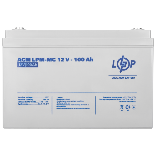 Акумулятор мультигелевий LPM-MG 12V - 100 Ah