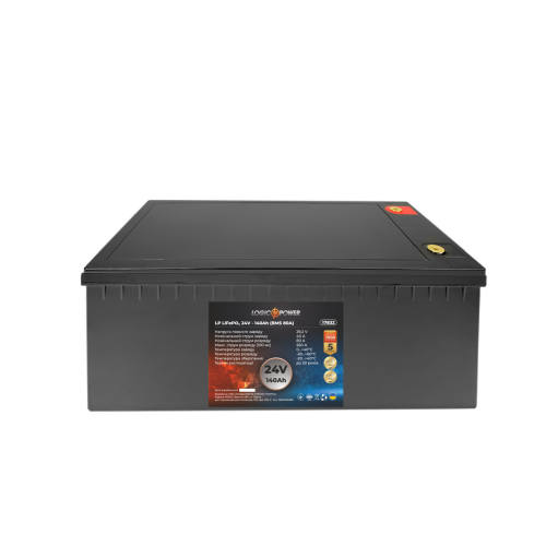 Акумулятор LP LiFePO4 24V (25,6V) - 140 Ah (3584Wh) (BMS 80A) пластик