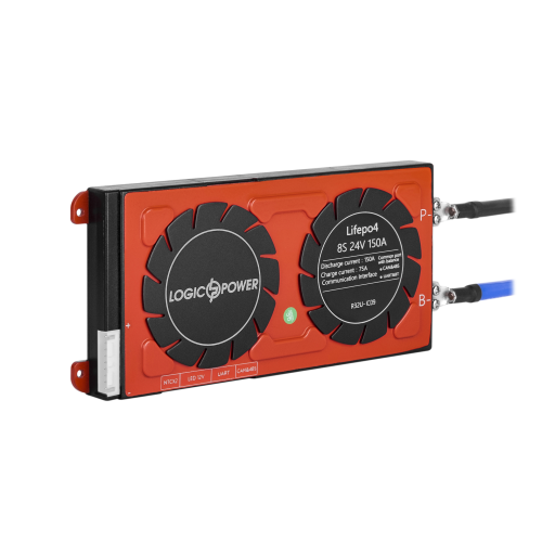 Smart BMS плата LiFePO4 24V 8S 150A (Dis 150A Ch 75A) + UART/RS485/CAN