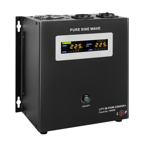 ИБП с правильной синусоидой 24V LPY-W-PSW-2500VA+(1800Вт)17A/31A для LiFePO4