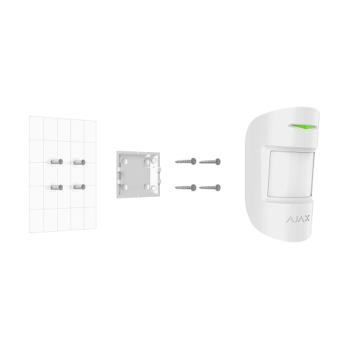 Кріпильна панель Ajax SmartBracket для MotionProtect, CombiProtect White