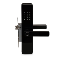 Замок біометричний автономний Trinix TRL-5303BTF Black з Bluetooth, зчитувачем відбитків пальців і карт Mifare