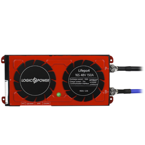 Smart BMS плата LP LiFePO4 48V 16S Dis 150A Ch 75A UART+RS485+CAN