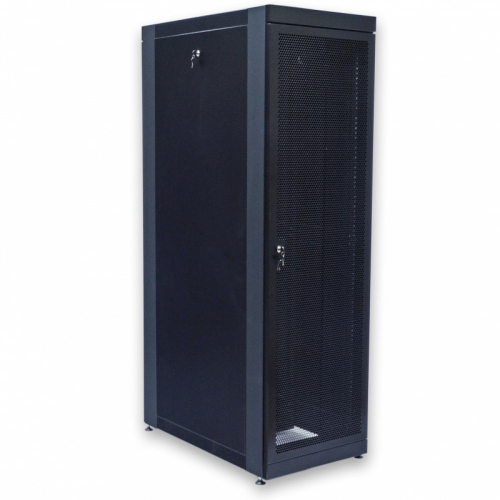 Шафа серверна CMS 33U 610 х 1055 UA-MGSE33610MPB посилена з перфорованими дверима для мережевого обладнання