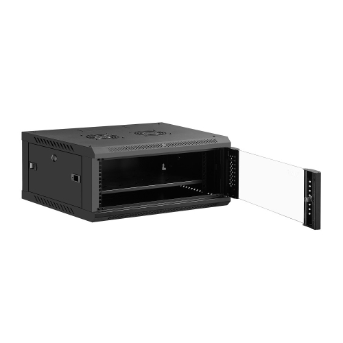 шкаф коммутационная настенная AXON LINK ALP-6404-B 4U 600x450x280 мм, черная