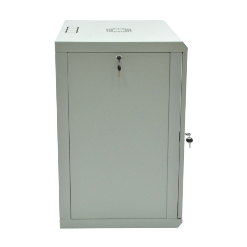 Шафа серверна SteelNet 18U 600 x 600 для мережевого обладнання (скло, сірий)