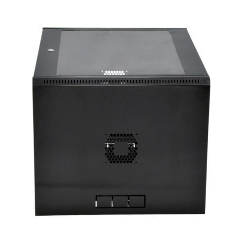 Шафа серверна SteelNet 18U 600 x 600 для мережевого обладнання (скло, чорний)