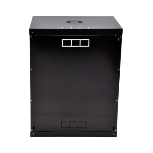Шафа серверна SteelNet 18U 600 x 600 для мережевого обладнання (скло, чорний)