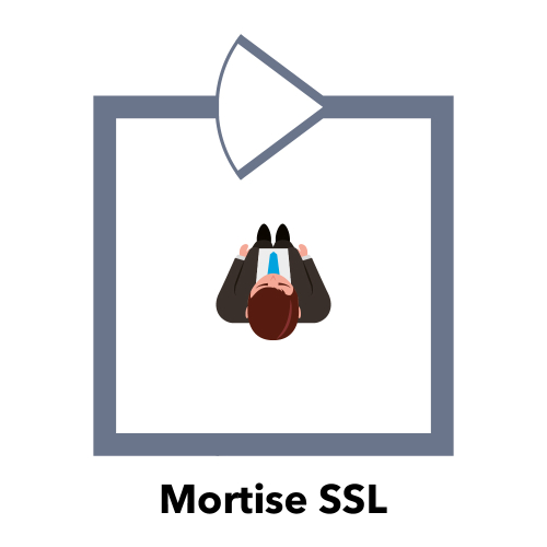 Ригельний замок ATIS Lock Mortise SS-L врізний для системи контролю доступу