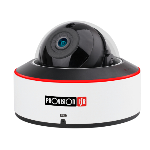 IP-видеокамера 5 Мп Provision-ISR DAI-350IPSN-28-V4 (2.8 мм) антивандальная cо встроенным микрофоном и видеоаналитикой для системы видеонаблюдения