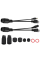 Passive PoE перехідник IP+DC - Extender over UTP, Waterproof (вологозахищений) Black