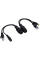Passive PoE перехідник IP+DC - Extender over UTP, Waterproof (вологозахищений) Black