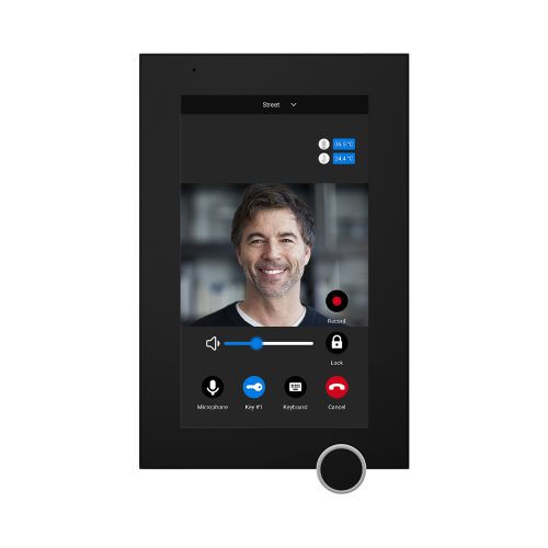 IP-відеодомофон Bas-IP AZ-07L Android 7" black з можливістю горизонтального та вертикального монтажу