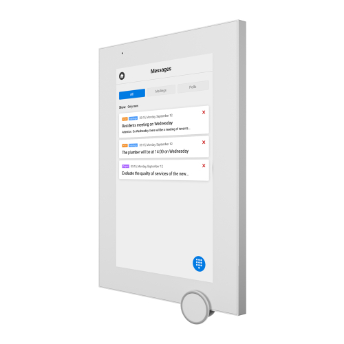IP-відеодомофон Bas-IP AZ-07L Android 7" white з можливістю горизонтального та вертикального монтажу
