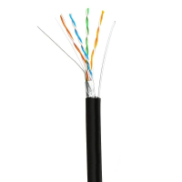Кабель вита пара ATIS FTP 4*2*0.5-CU PE MT кат.5е (FTP мідь зовнішній з несучим тросом) бухта 305м