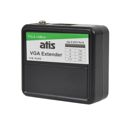 Пассивный приемник-передатчик ATIS VGA Extender VGA-видео и RJ45