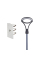 Комплект светильник светодиодный парковый Lightwell LW-GL-50T + столб парковой серый 4м + кронштейн Dahua PFA152-E