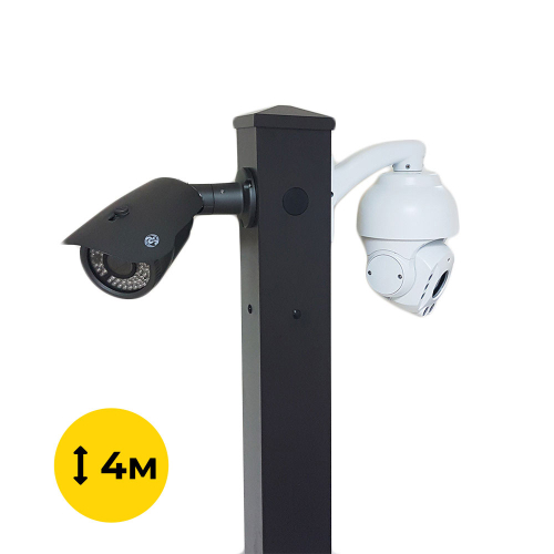 Комплект: Светильник светодиодный Lightwell ZY-DY11-65K-200W + Столб 103Р 4м + Кронштейн DS-1275ZJ + Бандажная лента SB 207 20х0,7 бухта 50м + Замок BCS-20 + Кронштейн ZelK КСУР (труба: 50) (длина трубы: 700)