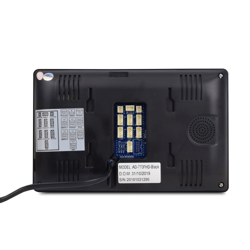 Комплект Wi-Fi видеодомофона 7" ATIS AD-770FHD/T-Black с поддержкой Tuya Smart + AT-400HD Gold
