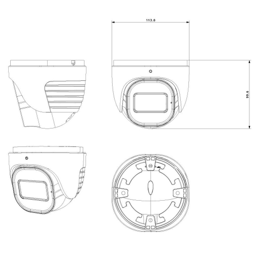 IP-відеокамера 4 Мп Provision-ISR DH-340ADSN-28-G (2.8 мм) з функцією активного стримування