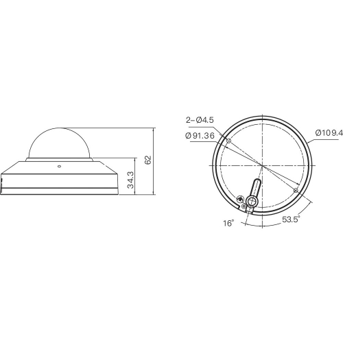 IP-відеокамера 4 Мп Provision-ISR DM-340WIPSN-28 (2.8 мм) з вбудованим мікрофоном для системи відеонагляду
