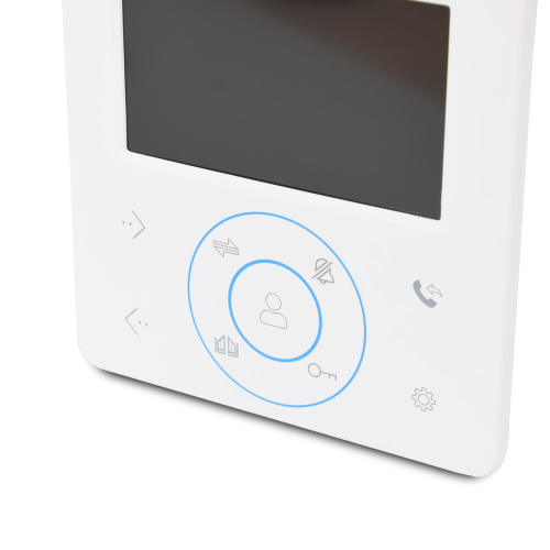 Комплект відеодомофона BCOM BD-480 White Kit: відеодомофон 4" та відеопанель
