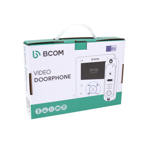 Комплект відеодомофона BCOM BD-480 Black Kit: відеодомофон 4" та відеопанель