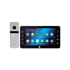 Комплект відеодомофона Neokit FHD PRO B Silverr: відеодомофон 7" з детектором руху і 2 Мп відеопанель