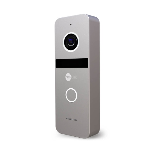 Комплект відеодомофона Neolight MEZZO HD / Solo FHD Silver: відеодомофон 10" з детектором руху і 2 Мп відеопанель