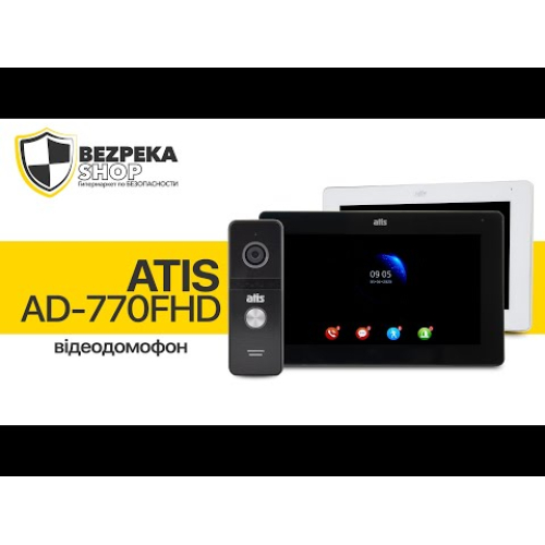 Комплект видеодомофона ATIS AD-770FHD White + AT-400HD Silver