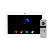 Комплект видеодомофона ATIS AD-1070FHD/T White с поддержкой Tuya Smart + AT-400HD Silver