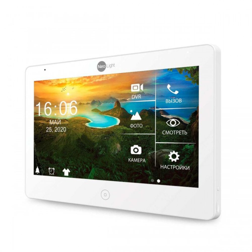 Комплект відеодомофона Neolight MEZZO HD WF / Solo FHD Silver: відеодомофон 10" з Wi-Fi з детектором руху і 2 Мп відеопанель