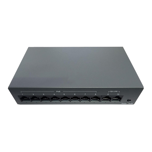 PoE комутатор Hisource HF082-02 з 8 портами PoE