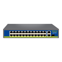 Некерований 27-портовий PoE-комутатор Hisource Hi-F2421GBL-C з 24 портами PoE