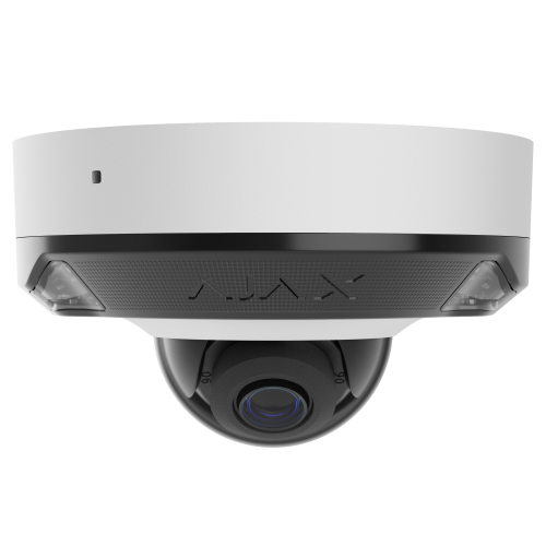 Дротова охоронна IP-камера Ajax DomeCam Mini HL (8 Mp/4 mm) White