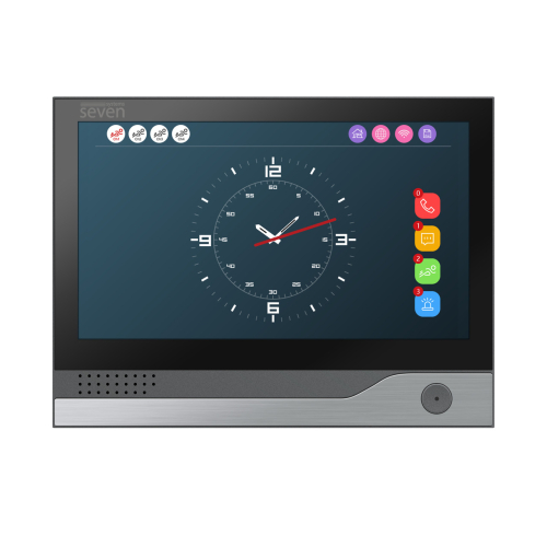 IP-відеодомофон 7 дюймів з Wi-Fi SEVEN DP-7578FHDW-IPS black