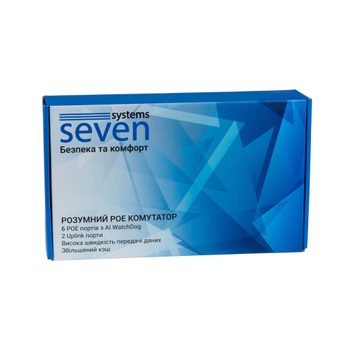 PoE комутатор (switch) 6 портів SEVEN P-7326