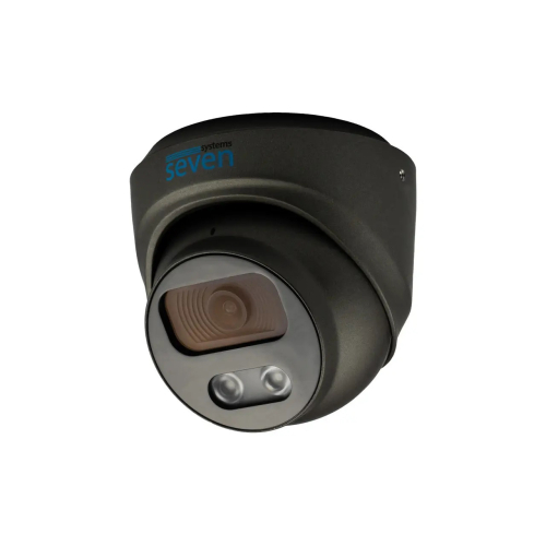 IP-відеокамера 2 Мп SEVEN IP-7212PA-DL black 2,8 мм з розумним подвійним підсвічуванням