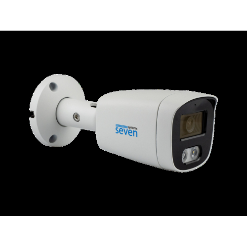 IP-відеокамера 5 Мп SEVEN IP-7225PA-DL white 2,8 мм з розумним подвійним підсвічуванням