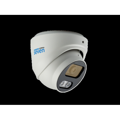 IP-відеокамера 8 Мп SEVEN IP-7218PA-DL white 2,8 мм з розумним подвійним підсвічуванням