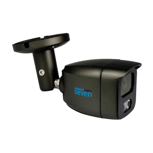 IP-відеокамера 5 Мп SEVEN IP-7225PA-DL black 2,8 мм з розумним подвійним підсвічуванням