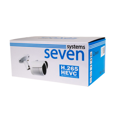 IP-відеокамера 5 Мп SEVEN IP-7225PA-DL white 4 мм з розумним подвійним підсвічуванням
