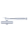 Доводчик дверей 25-45 кг SEVEN DC-7741HP silver (механізм фіксації дверей)