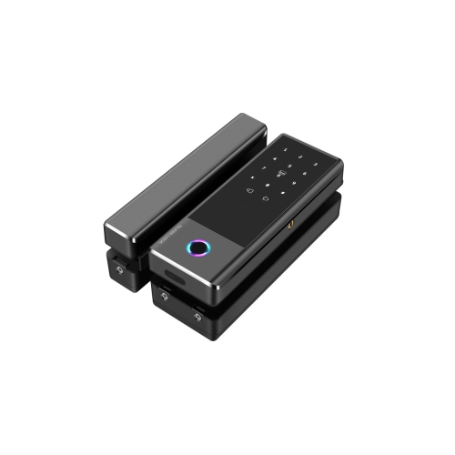 Умный биометрический замок на стеклянную дверь SEVEN LOCK SL-7776BF black