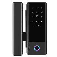Умный биометрический замок на стеклянную дверь SEVEN LOCK SL-7776BF black