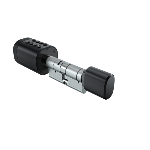 Розумний дверний біометричний замок (циліндр) SEVEN LOCK SL-7774BF black (35-90 мм)
