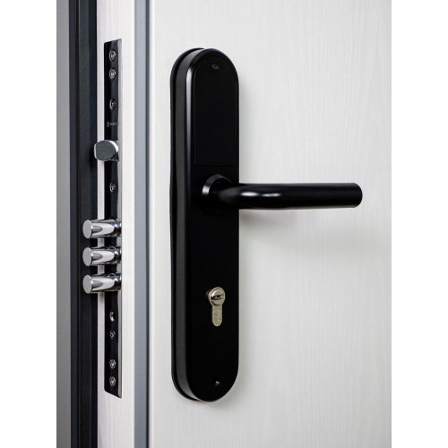 Розумний дверний біометричний замок SEVEN LOCK SL-7768BF (85мм) black