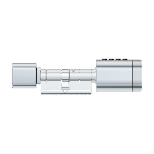 Розумний дверний біометричний замок (циліндр) SEVEN LOCK SL-7774BF silver (35-90 мм)
