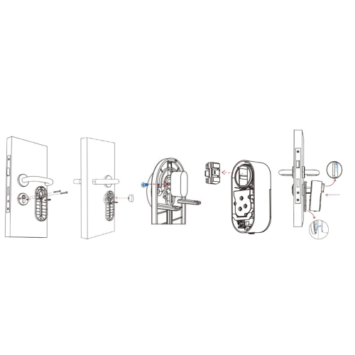 Розумний дверний електромоторний замок SEVEN LOCK SL-7772BM